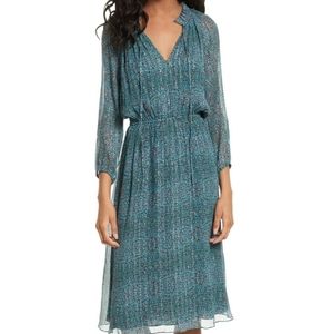 Rebecca Taylor Blue Midi Dress